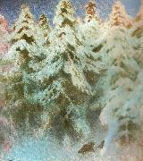 bruno liljefors natt i skogen painting